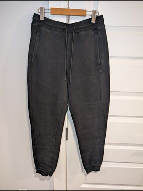 CSG Men's Black Tapered Jogger Sweatpants with Drawstring Waist